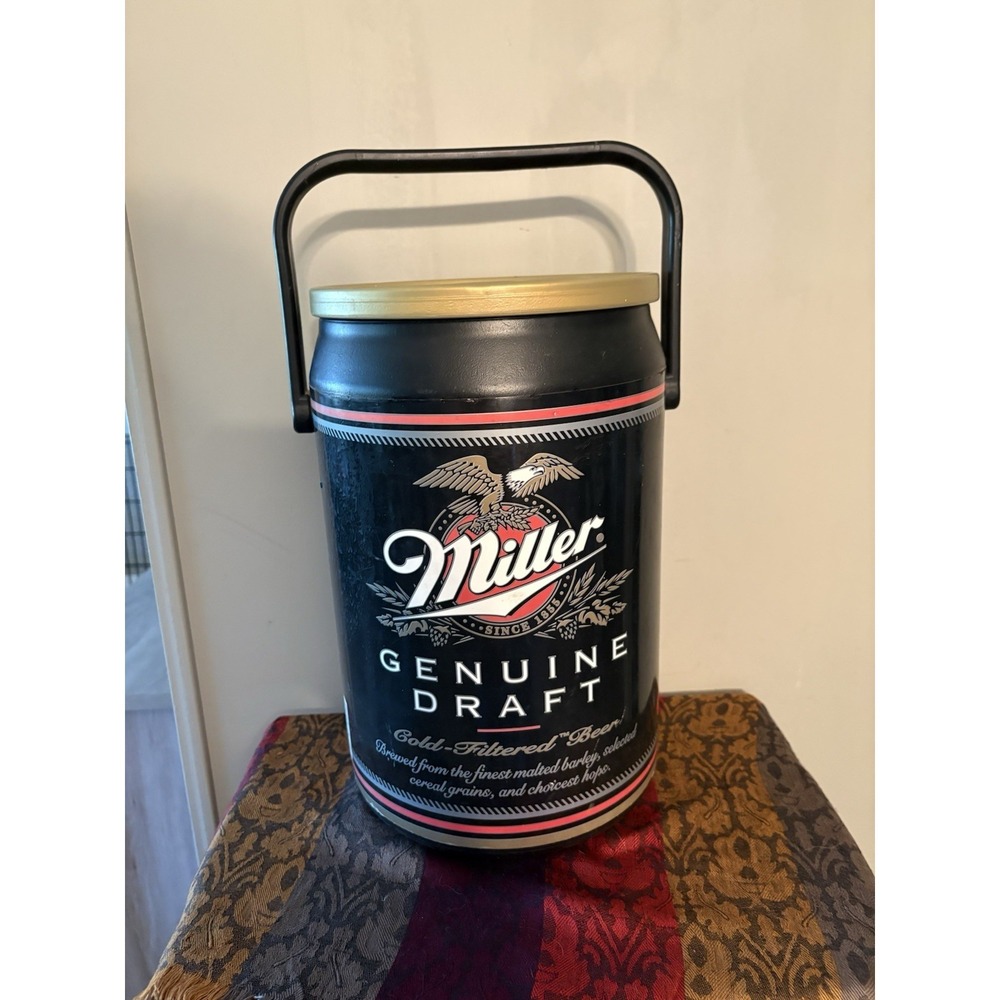Vintage 1997 Miller Genuine Draft Beer Can Cooler by Kooler Kraft 16.5" H x 8" W